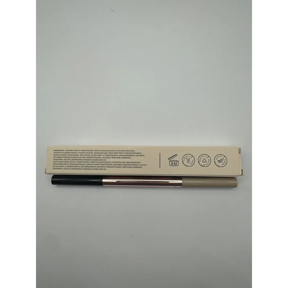 Chica Beauty Mira La Luna‎ Duo Gel Eyeliner Matte Black Shimmer Champagne New